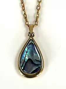 Vintage Joan Rivers Necklace & Pendant With Stone Gold Tone - Picture 1 of 9