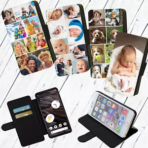 Personalised Case for Galaxy 55 35 34 24 23 22 21 Ultra Flip Wallet Phone Case - Picture 1 of 12