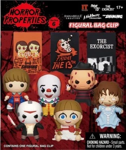 Monogram Horror Series 6 3D Foam Bag Clip Display Box/Case Of 12 Figures New - Picture 1 of 2