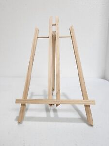 14" Medium Tabletop Wood Display Stand A-Frame Artist Easel, Beechwood Tripod
