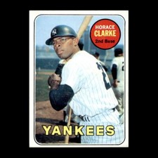 Horace Clarke 1969 Topps New York Yankees #87 Set Break Great Vintage!