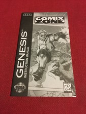 Sega Genesis Comix Zone * MANUAL ONLY ** SHIPS FREE
