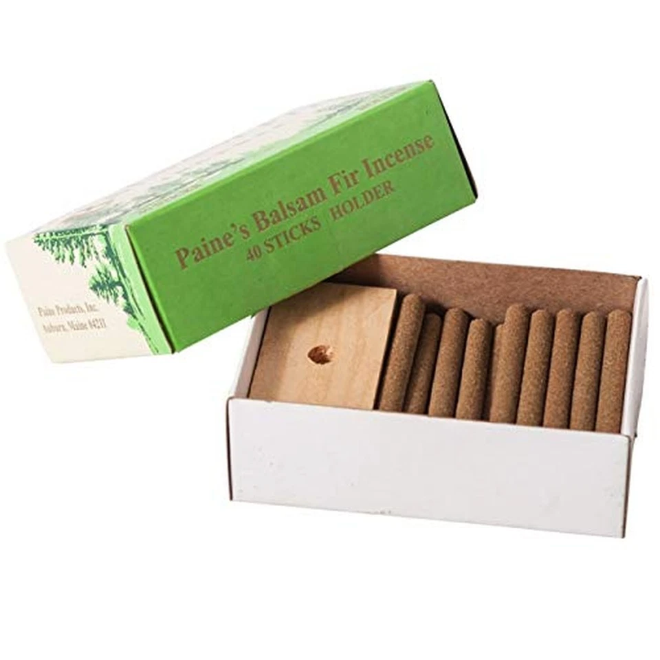 40 Balsam Sticks and Holder - Paines Fir Balsam Incense