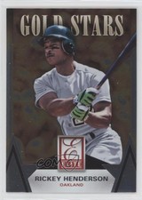 2015 Panini Elite Gold Stars Rickey Henderson #19 HOF