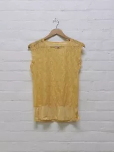 Comme des Garcons 1995 lace sleeveless top with satin hem panel - womens S - Bild 1 von 12
