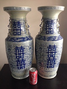 白色花瓶古董原创中式古饰品 Ebay