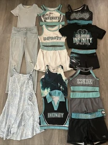 Size 8 Girls Clothing Lot, 14 Items, Cheer, Gymnastics Gear, Art Class, Old Navy - Picture 1 of 19
