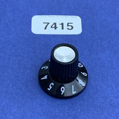 Amplificador de bajo de guitarra Fender Frontman 15G 15B OEM pieza usada: tapa de perilla de control negra Foto 1 de 4