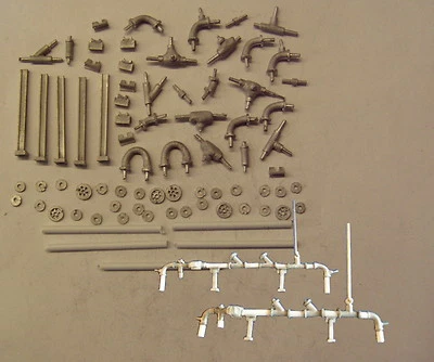 P & D MARSH P&D Marsh N Gauge N Scale M28 Industrial pipework & fittings - medium bore kit