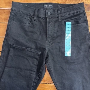 Lucky Brand Jeans Men 32x32 Black Denim 412 Athletic Slim Stretch Cowboy NWOT - Picture 1 of 10
