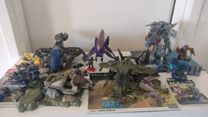 Halo Mega Bloks Lot / Bundle x4 Set – Wasp Banshee Hawk EVA Figures (INCOMPLETE) - Picture 1 of 21