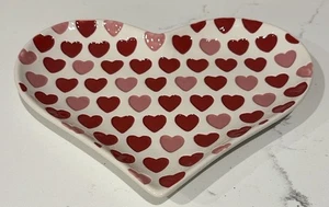 Schale in Herzform rot und rosa - Bild 1 von 5