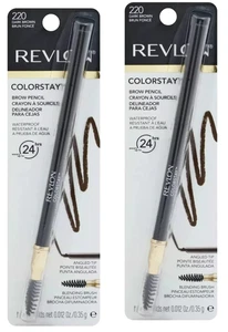 (2 PACK)Revlon ColorStay Brow Pencil - 220 Dark Brown - Picture 1 of 1