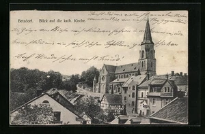 Ansichtskarte Betzdorf, Blick auf die kath. Kirche 1912 - Picture 1 of 2