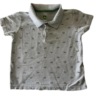 John Deere Tractor Polo Shirt Size 3T Adorable Little Tractors - Picture 1 of 7