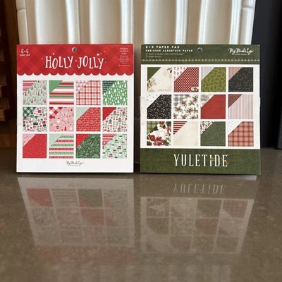 Lot Of 2 My Mind's Eye 6 x 6 Paper Pad holiday Christmas ￼ - Image 1 of 4