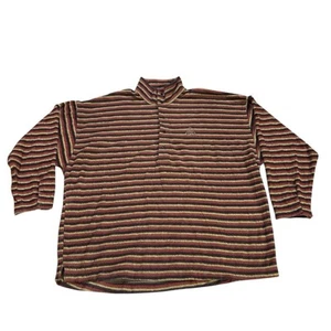 Nike ACG Dog Tag Stripe Snap T Pullover Red Blue Tan - Picture 1 of 15