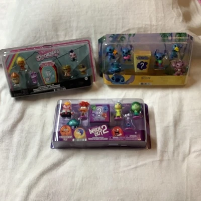 Lote De 3 Conjunto De 21 Figuras Coleccionables Disney Conjunto De Paquete De Personajes Surtidos 3" Foto 1 de 4