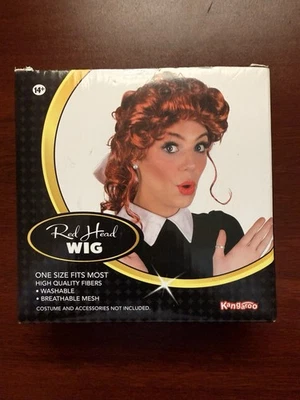 Peluca Red Head talla única para la mayoría de las fibras de alta calidad lavable malla transpirable Foto 1 de 3