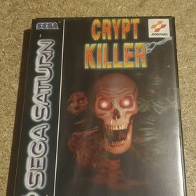 Konami Crypt Killer Sega Saturn PAL 1997 Light Gun Shooter Manual Included