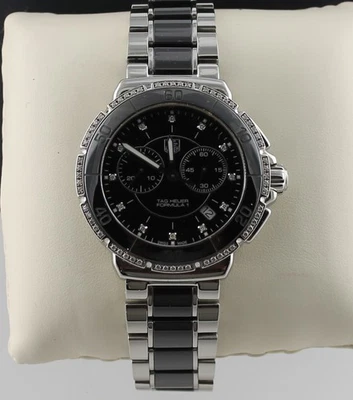Reloj CAH1212.BA0861 TAG Heuer Formula 1 Ladis Cronógrafo Negro Cerámica Diamante Foto 1 de 4