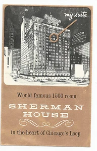 Sherman House Chicago Illinois Vintage Postcard - Picture 1 of 2