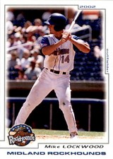 2002 Midland Rockhounds Grandstand 20 Mike Lockwood Powell Ohio OH Baseball Card