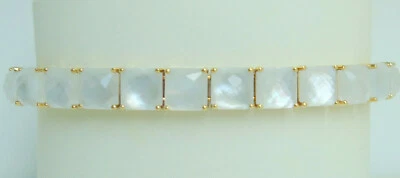 NEW $5995 Ippolita 18K Gold Rock Candy Mother of Pearl Tennis Bracelet M - Image 1 of 4