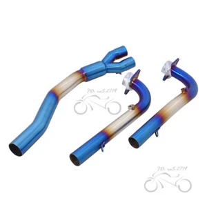 Tubo de eslabón frontal de escape modificado para sistema azul KYMCO AK550 2022-2023 - Imagen 1 de 6