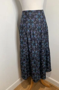Cefinn Sylvia Tiered Midi Skirt UK 14 VGC A line floral pattern print classic - Picture 1 of 9