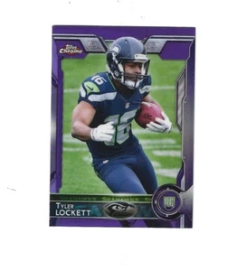 2015 Topps Chrome Purple Refractors #178 Tyler Lockett RC SEATTLE SEAHAWKS - Picture 1 of 1