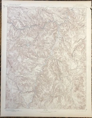 1898 Colorado Platte Canyon Sheet Scraggy Peaks Survey Topographical Map - Image 1 of 4