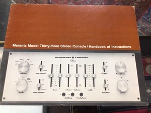 Marantz Model Thirty three Stereo Power Amplifier Handbook of Instructions - Picture 1 of 20