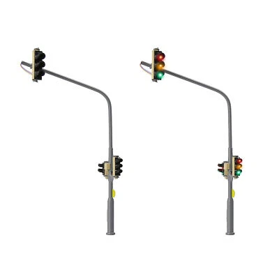 Evemodel N Scale Traffic Lights Block Hanging Signals for Model Layout Pack of 2 - Image 1 of 4