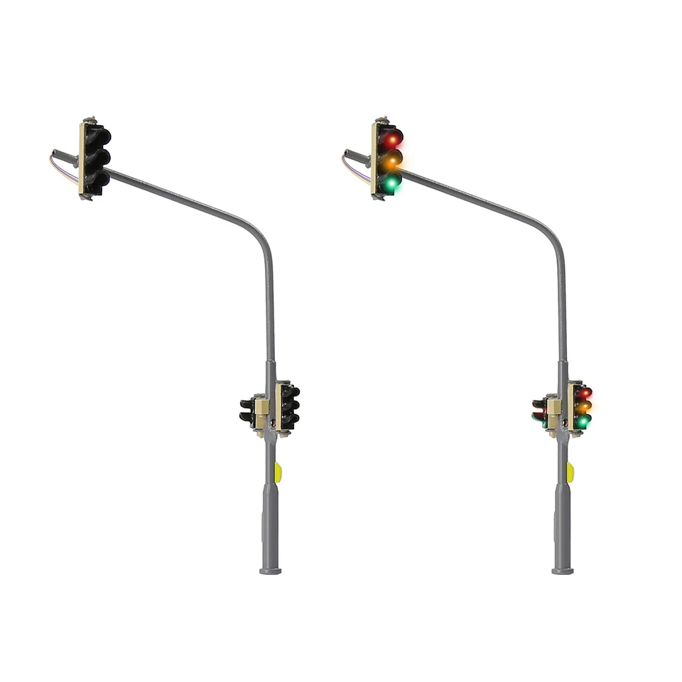 Evemodel N Scale Traffic Lights Block Hanging Signals for Model Layout Pack of 2 - Image 1 of 4