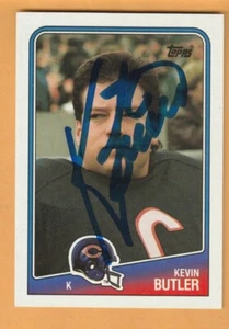 Kevin Butler Chicago Bears Firmado 1988 Topps Stone Mountain Georgia Bulldogs - Imagen 1 de 2