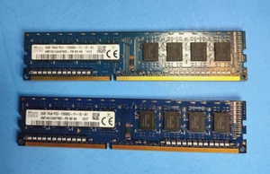 Hynix 8GB (4GBx2) 1Rx8 PC3-12800U DDR3-1600 Desktop DIMM Memory   Lenovo 03T6566 - Picture 1 of 1
