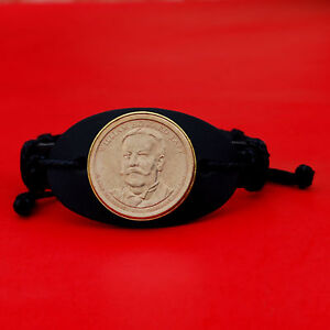 2013 Präsidentenmünze Echtleder Armband Armband - William Howard Taft