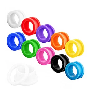2 Pair 2mm-16mm Acrylic Screw Fit Flesh Tunnel Ear Plug Gauge Earrings Expander - Picture 1 of 11
