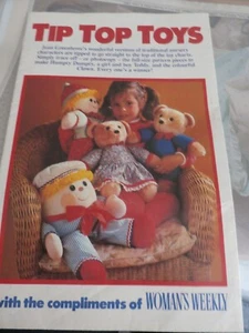 Jean Greenhowe Sewing Pattern Tip Top Toys - Picture 1 of 2