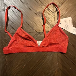 Reggiseno donna Calvin Klein sfoderato in pizzo marquette trasparente taglia M triangolo rosso - Foto 1 di 5