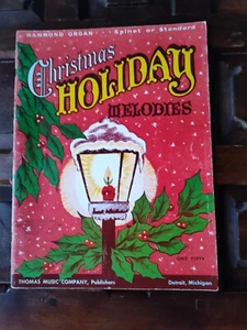 Christmas Holiday Melodies for Hammond Organ Spinet or Standard music book - Picture 1 of 2