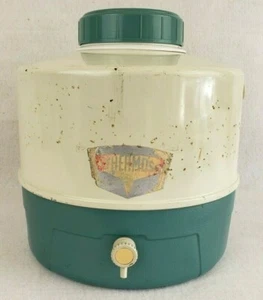Vintage Thermos 1 Gallon Rare Plastic Color Bottom Metal Top Drink Picnic Cooler - Picture 1 of 11