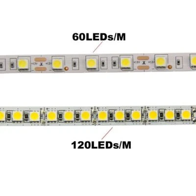 1-5m 5050 LED Strip Light Flexible lights 60/120led Tape lamp RGB White Warm 12V - Image 1 of 4