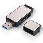 Lecteur de carte SD/MicroSD Hama 123900 USB 3.0 aluminium/argent