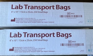 CLEARANCE SALE!! Crosstex Dental Lab Transport Bags 250 Box 6"x10” Brand NEW! - Picture 1 of 2