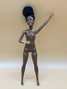 Barbie Fashionistas Doll #135 African American With Vitiligo Nude For OOAK EUC - Picture 1 of 24