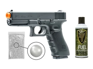 Glock 17 Gen4 G-Gas Blowback Airsoft Pistol with Green Gas and 1000 BBS Bundle - Picture 1 of 6