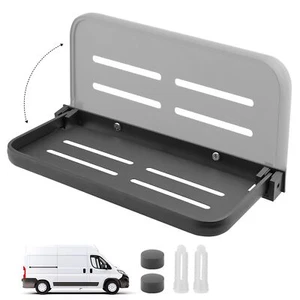 RV Aluminum Foldable Shelfwith Screws Small Folding Wall Shelves The Essentia... - Picture 1 of 9