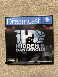 Hidden &  Dangerous Dreamcast Manual ONLY Replacement Instruction Booklet - Picture 1 of 3